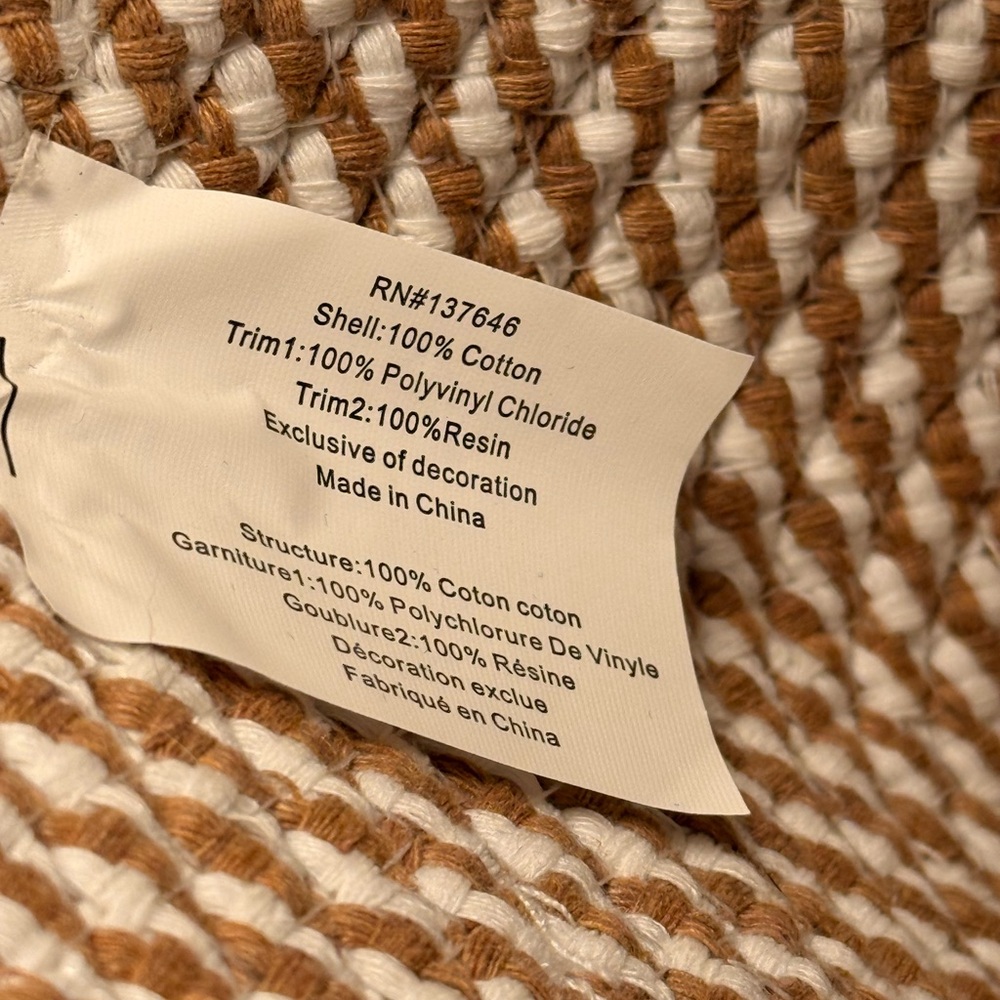 French Connection Tan and White Tote Bag - Picture 6 of 7